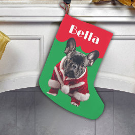 Bulldohhund - niedliche Hunde Urlaub Kleiner Weihnachtsstrumpf