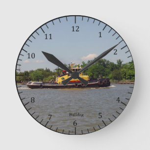 Bulldohr Runde Wanduhr