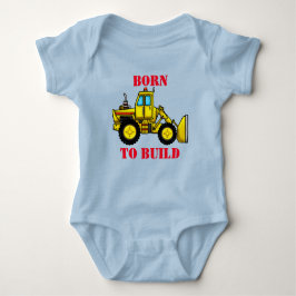 Bulldozer Baby Jersey Bodysuit Strampler
