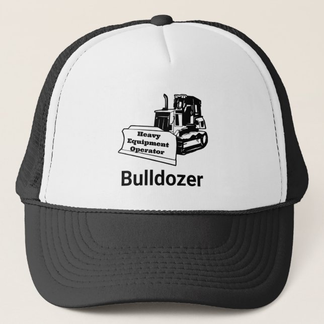 Bulldozer: Betreiber schwerer Geräte Truckerkappe (Vorderseite)