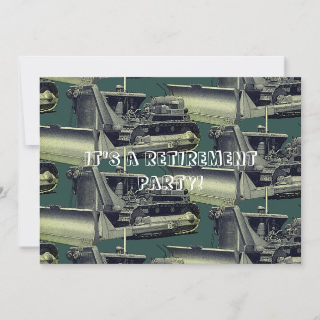 BULLDOZER-BETRIEBSZENTRENNUNG EINLADUNG (Vorderseite)