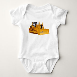 Bulldozer-Bild für Jersey Bodysuit Baby Strampler