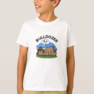 Bulldozer Funny Animal Bull Puff T-Shirt