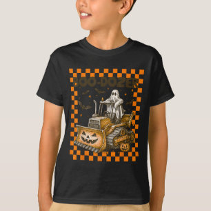 Bulldozer Halloween Bootdozer Bauwagen B T-Shirt