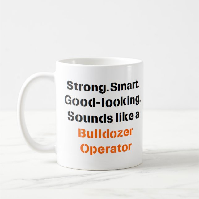 Bulldozer-Operator-Sound-Tasse Kaffeetasse (Links)