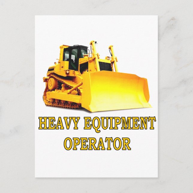 BULLDOZER POSTKARTE (Vorderseite)