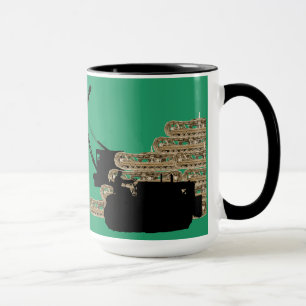 Bulldozer-Tracks für den Bediener eines Krans Tasse