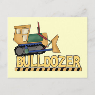 Bulldozer Tshirts und Geschenke Postkarte