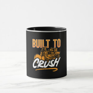 Bulldozer wurde zum Zerkleinern von Bauarbeitersta Tasse