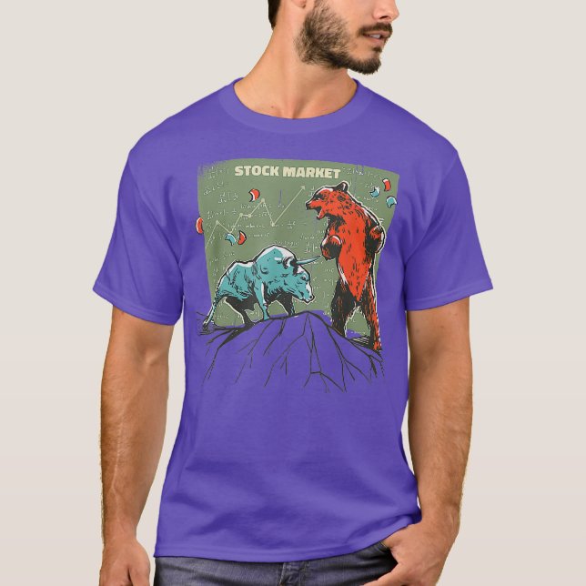 Bulle Bear für Börsenhändler T-Shirt (Vorderseite)