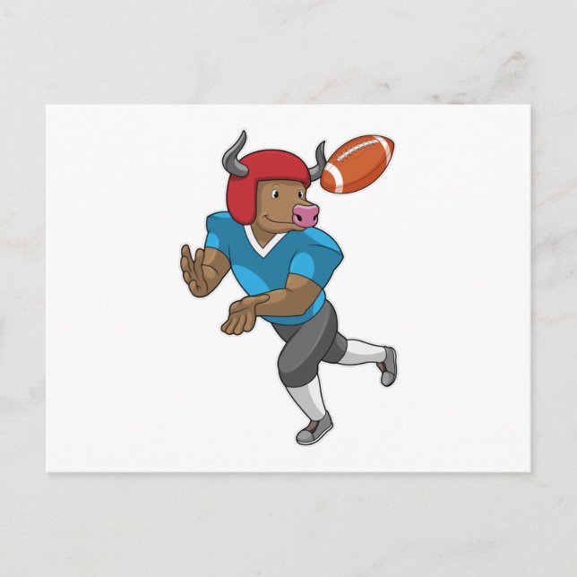 Bulle beim Fußballsport Postkarte (Vorderseite)