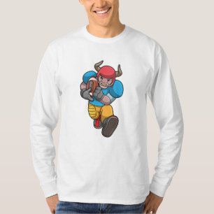 Bulle beim Sport mit Fußball und Helm T-Shirt