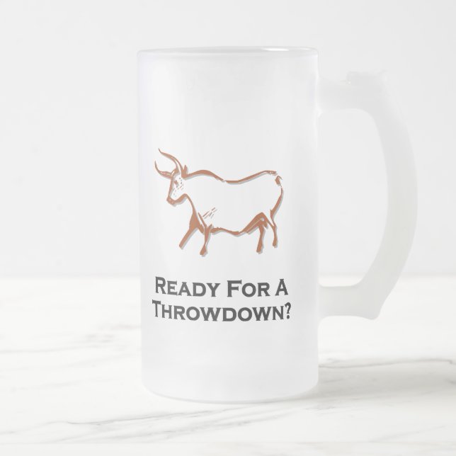 Bulle bereit für einen Durchbruch braun Mattglas Bierglas (Rechts)