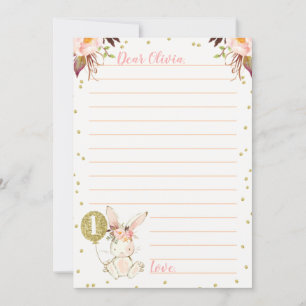 Bulle Bunny Gold Carte à thème temps capsule