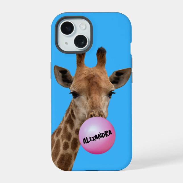 Bulle de gomme soufflante de girafe (Verso)