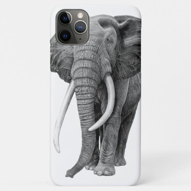 Bulle Elefant - Zeichnend im Stift Case-Mate iPhone Hülle (Rückseite)
