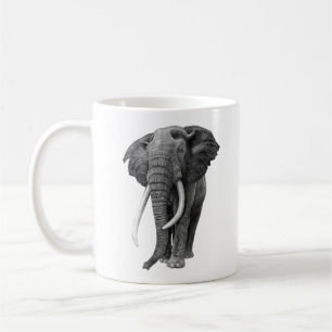 Bulle Elefant - Zeichnend im Stift Kaffeetasse