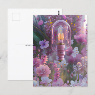 Bulle in Blume, Postüberquerung Postkarte