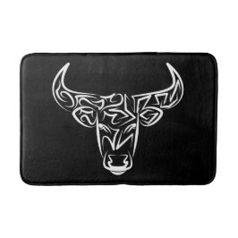 Bulle schwarz-weiß / Ox Badematte