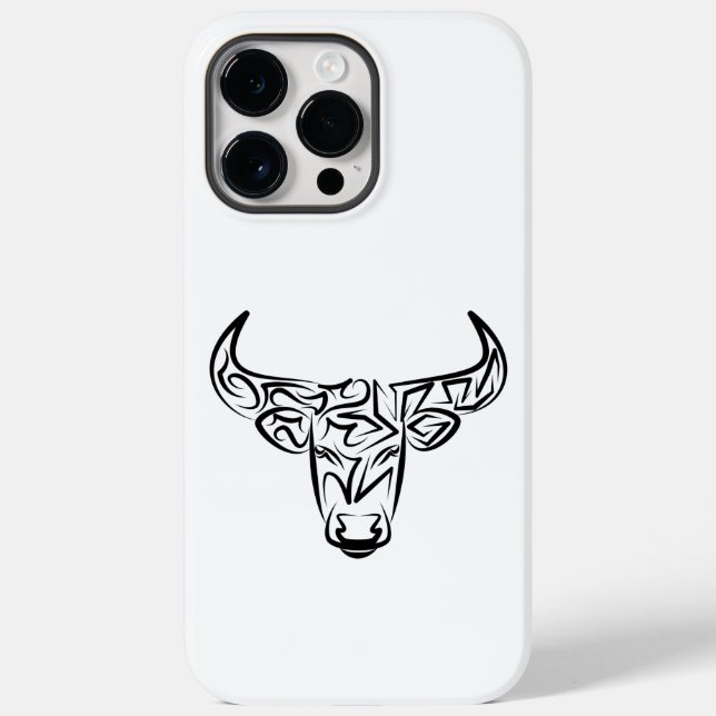 Bulle schwarz-weiß / Ox Case-Mate iPhone 14 Pro Max Hülle (Rückseite)