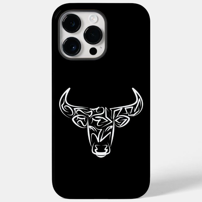 Bulle schwarz-weiß / Ox Case-Mate iPhone 14 Pro Max Hülle (Rückseite)