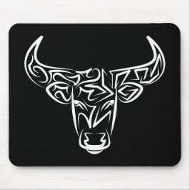 Bulle schwarz-weiß / Ox Mousepad