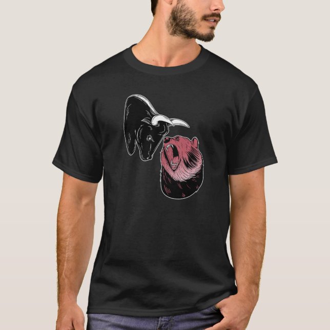 Bulle Vs Bear Stock Exchange Etf Hauptstadt Money  T-Shirt (Vorderseite)
