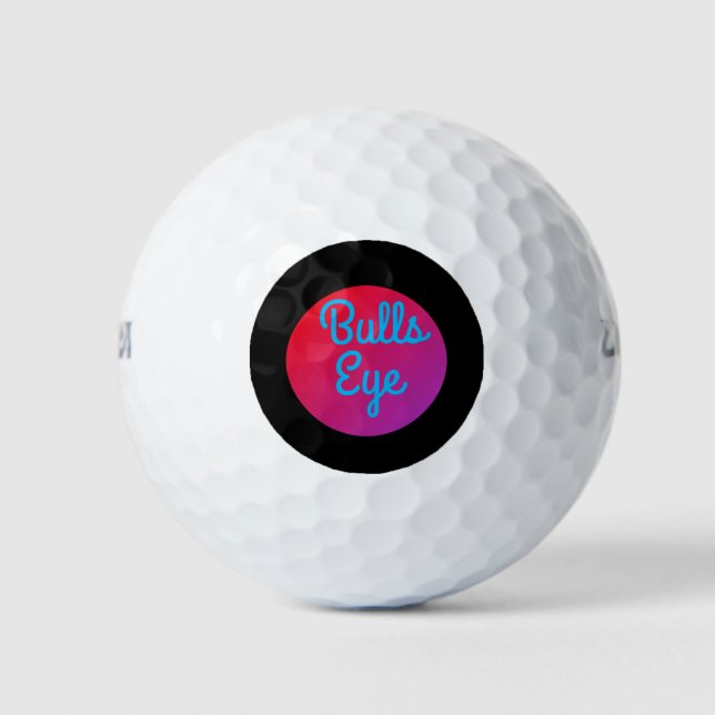 Bullen Augen Text >Golfball Golfball (Vorderseite)