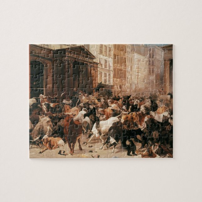 Bullen und Bären auf dem Aktienmarkt (W.H. Beard) (Horizontal)