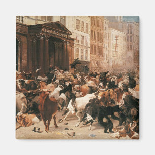 Bullen und Bären auf dem Aktienmarkt (W.H. Beard) Magnet