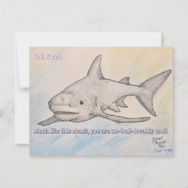 Bullenhai Postkarte