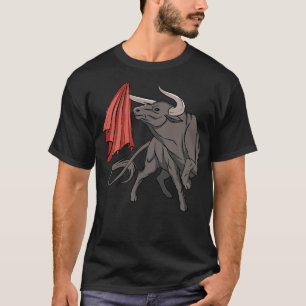 Bullenkämpfe mit roten Fahnen - Spanien T-Shirt