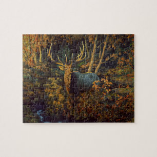Bullenstech im Herbstwald