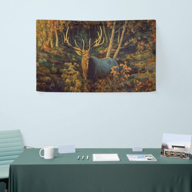 Bullenstech im Herbstwald Banner (Messeveranstaltung)