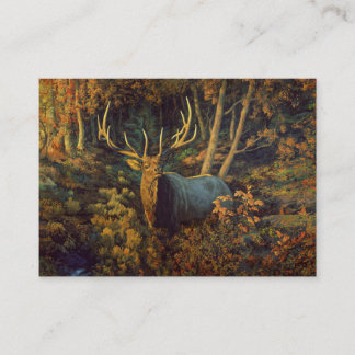 Bullenstech im Herbstwald Visitenkarte
