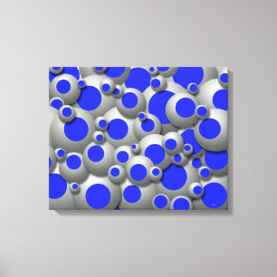 Bulles bouillonnantes Toile Bleue Royale Imprimer