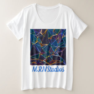 Bulles cassées Plus Taille T-shirt