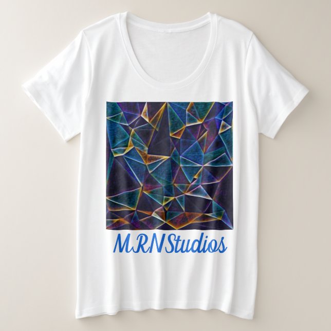 Bulles cassées Plus Taille T-shirt (Design devant)