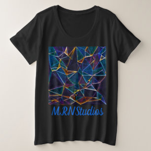 Bulles cassées Plus Taille T-shirt
