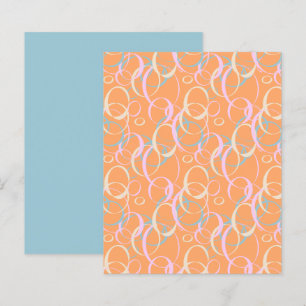 Bulles Crème rose Aqua Orange Papier à papier