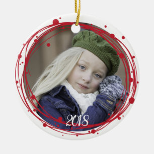 Bulles de neige Ornement de la couronne de Noël