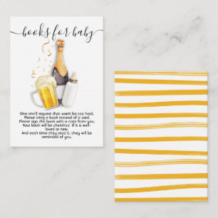 Bulles et livres de bière pour carte bébé