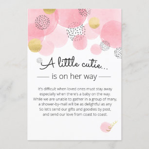 Bulles roses - Invitation Baby shower