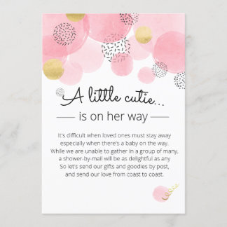 Bulles roses - Invitation Baby shower