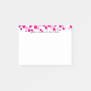 Bulles roses Monogrammes Post-it® Notes