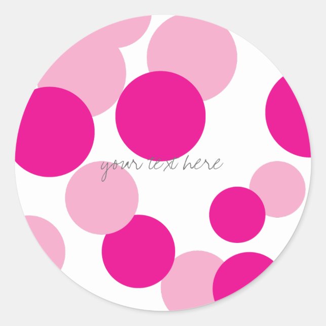 Bulles roses Stickers Motif (Devant)