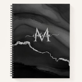 Bullet Journal mit Blue Marble Custom Monogram Notizbuch