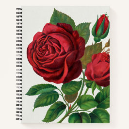 Bullet Journal mit großer Rose Notizbuch