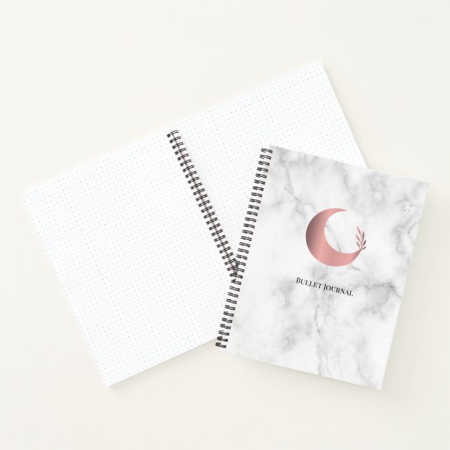 Bullet Journal Rose Gold Moon Notizbuch (Innenseite)