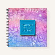 Bullet Journal zu personalisierten Iridescent Patt